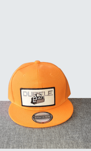 Duffle Bag- Neon Orange Snapback Hat - Duffle Bag Apparel
