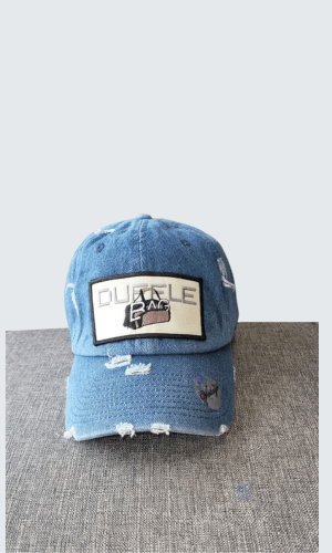 Duffle Bag- Vintage Denim Distressed Hat - Duffle Bag Apparel