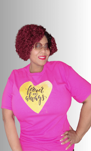 Forever - Gold Heart Pink I'm Yours Love Tee - Duffle Bag Apparel