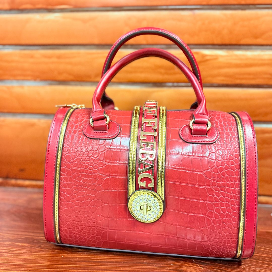 Halo Ege | Cherry Red Satchel | By Duffle Bag