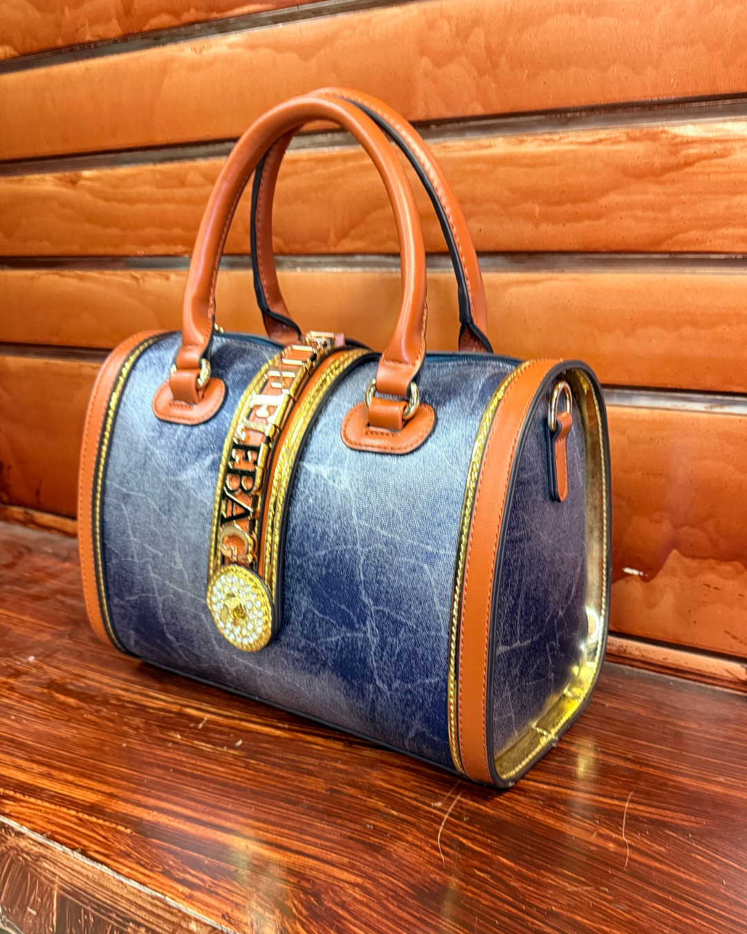 Halo Edge | Denim Satchel | By Duffle Bag