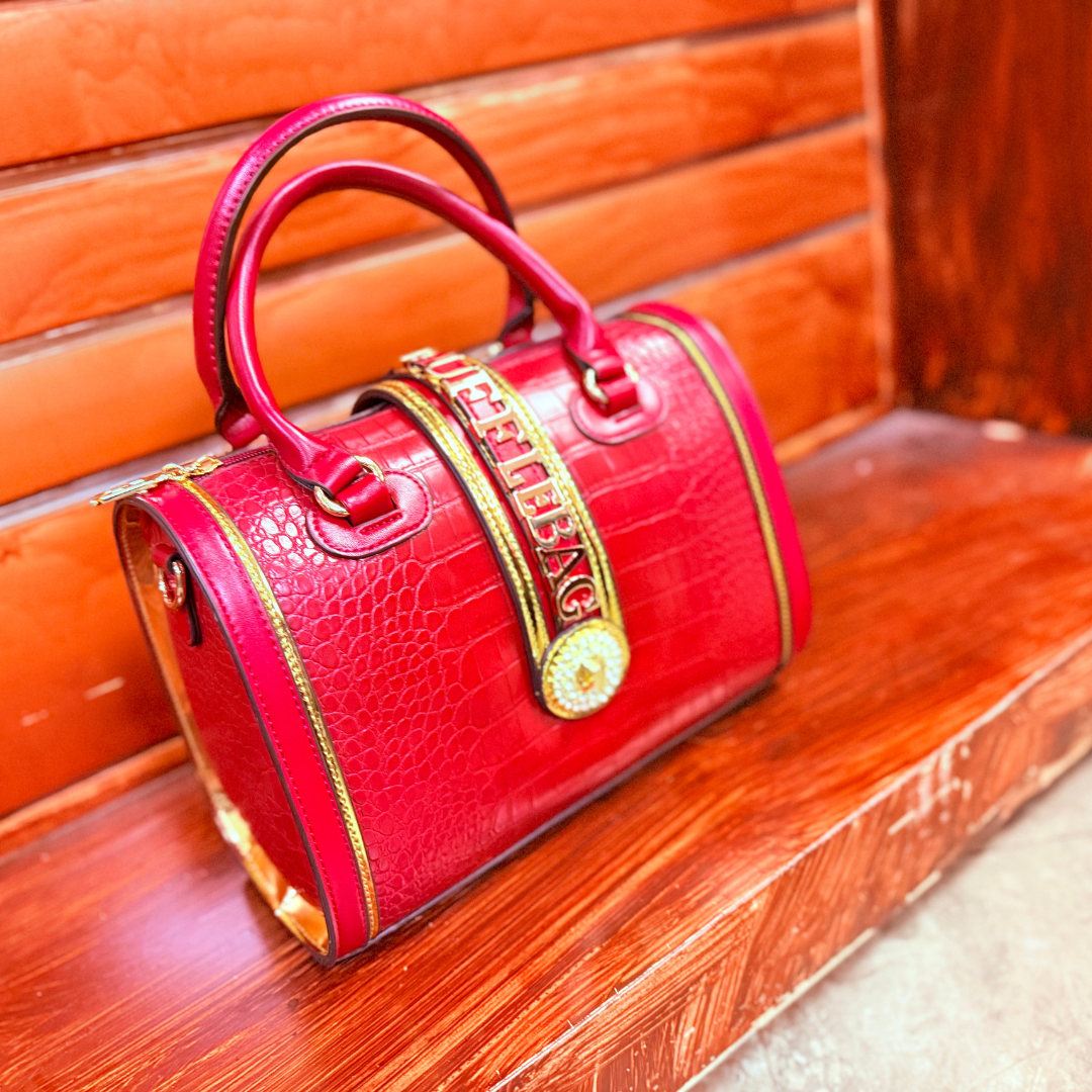 Halo Ege | Cherry Red Satchel | By Duffle Bag