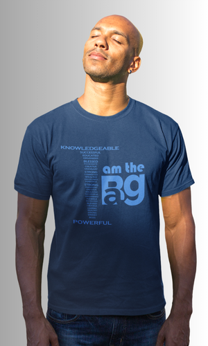 Ocean Blue I AM T-Shirt | By  Duffle Bag