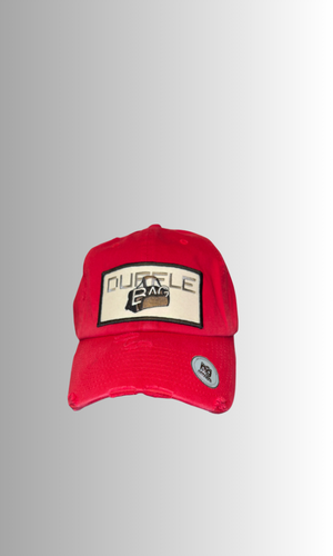 Red Distressed Hat | By Duffle Bag