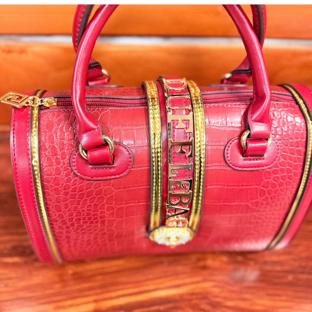 Halo Ege | Cherry Red Satchel | By Duffle Bag