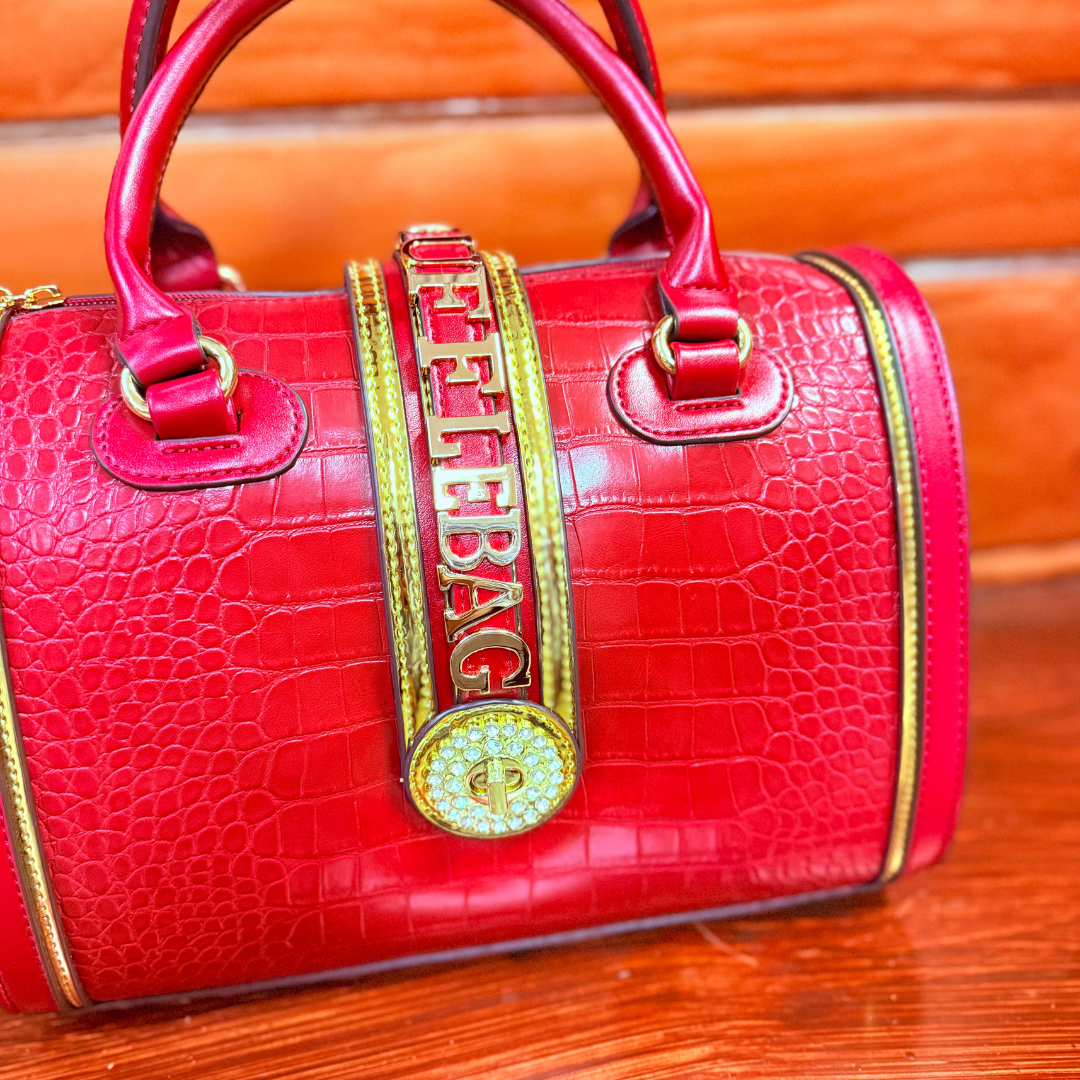 Halo Ege | Cherry Red Satchel | By Duffle Bag