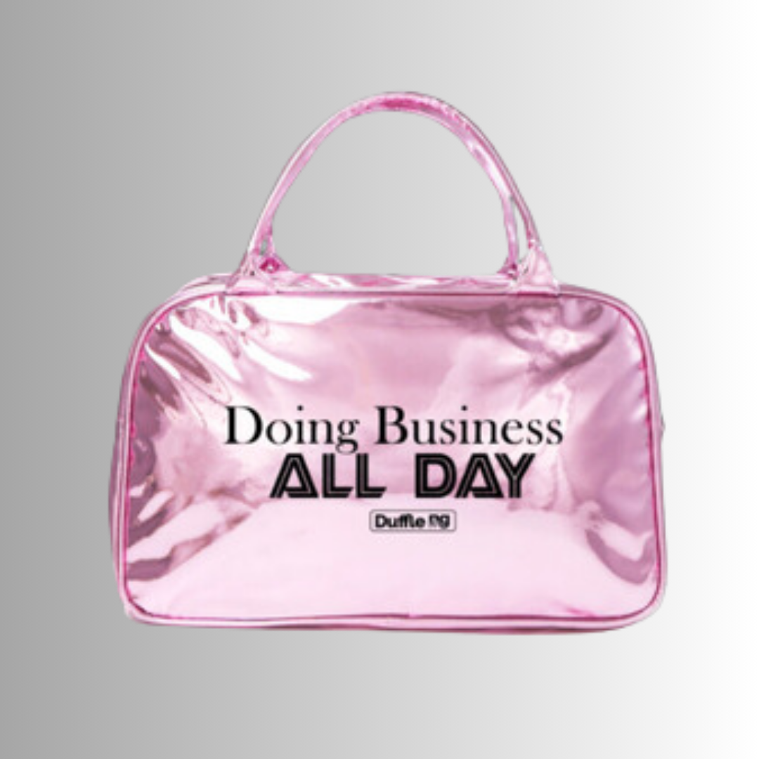 Blush Metallic Business Bag | By Duffle Bag