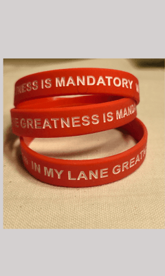 Duffle Bag Greatness Is Mandatory Affirmation Bracelet - Duffle Bag Apparel