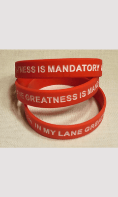 Duffle Bag Greatness Is Mandatory Affirmation Bracelet - Duffle Bag Apparel