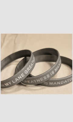 Duffle Bag Greatness Is Mandatory Affirmation Bracelet - Duffle Bag Apparel