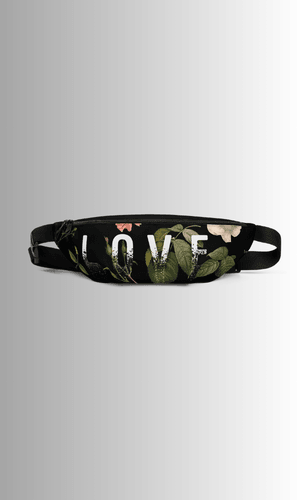 Flower of Love Fanny Pack | by Duffle Bag - Duffle Bag Apparel